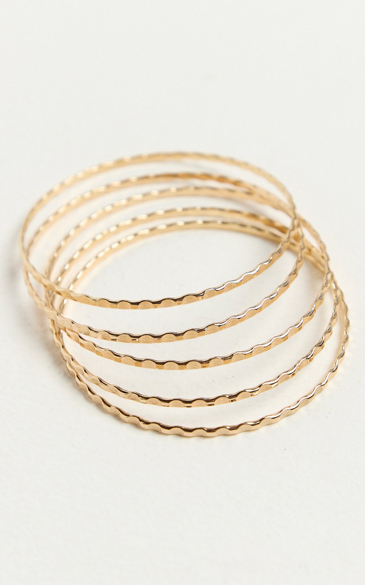 Leanora Bangle - 5 Pack Bangle in Gold