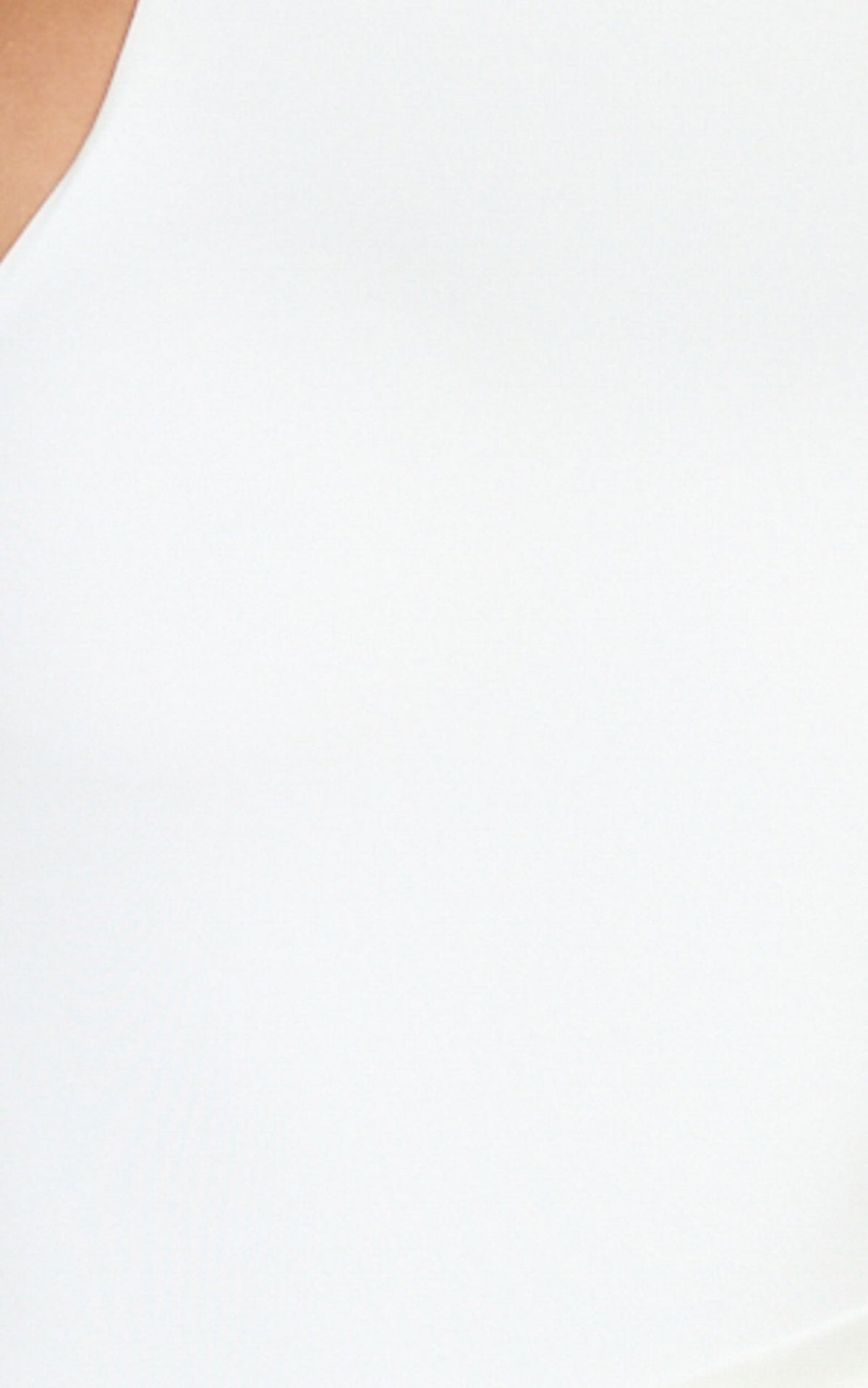 Elodie Mini Dress - Sleeveless Dress Overlay Skirt in White