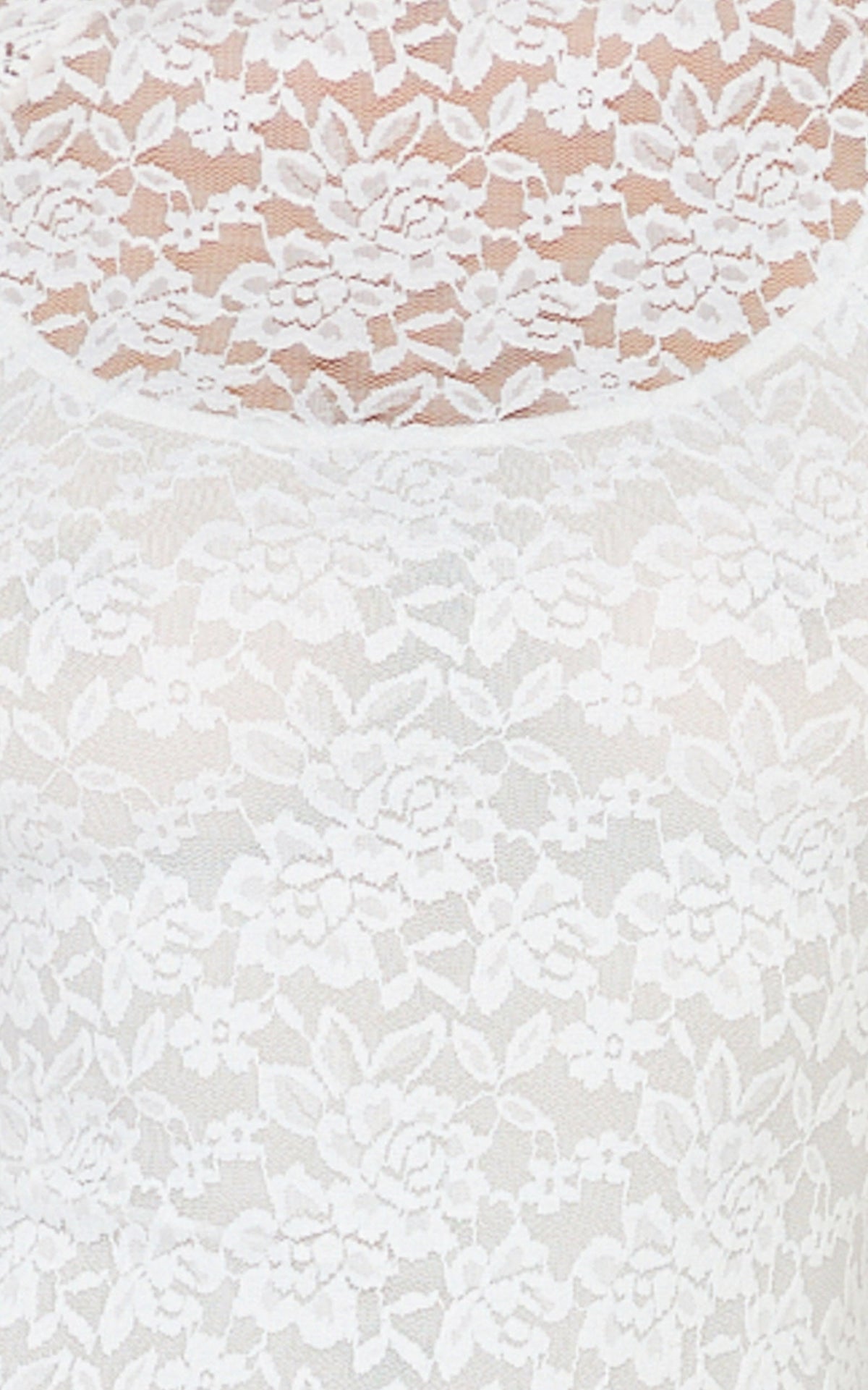 Emma Midi Dress - Lace Cap Sleeve Bodycon Dress in White