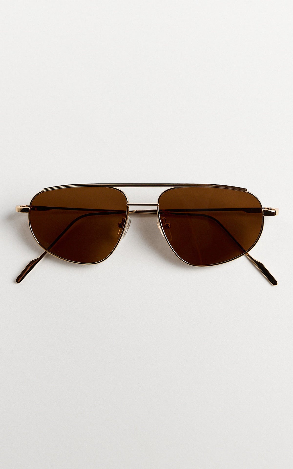 Inez Sunglasses - Square Sunglasses in Gold