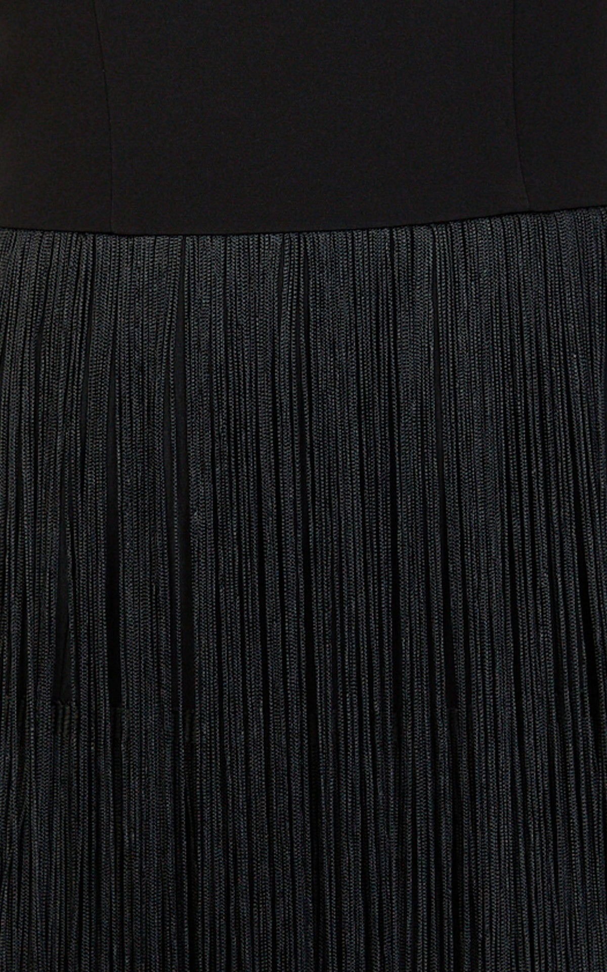 Maxine Maxi Dress - Tiered Fringe Dress in Black