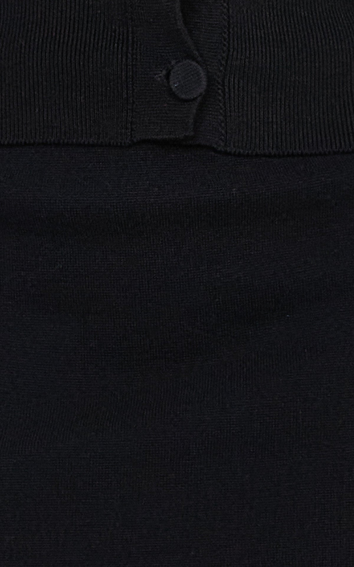 Isabel Mini Skirt - Mid Waist Knit Skirt in Black