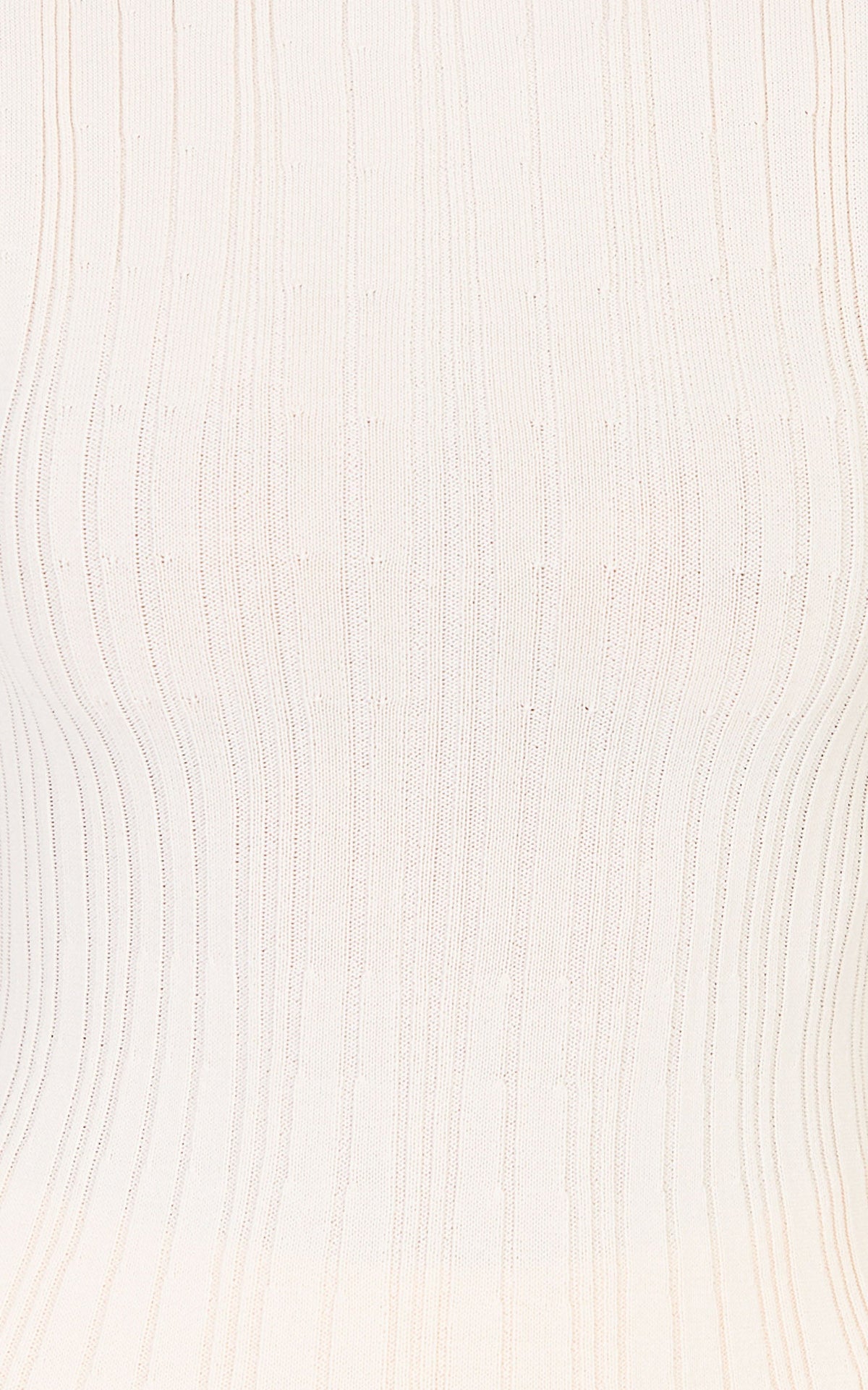 Elodie Two Piece Set - Rib Knit Top and Pant Set in Off White