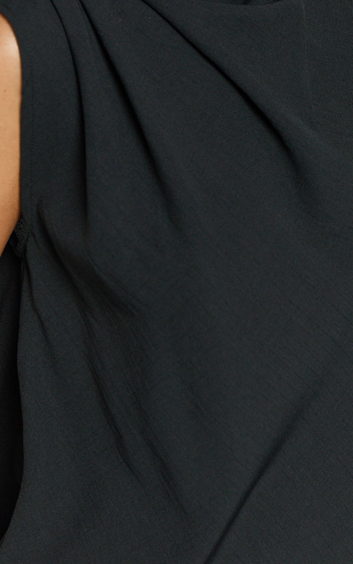 Arianae Top - High Neck Top in Black