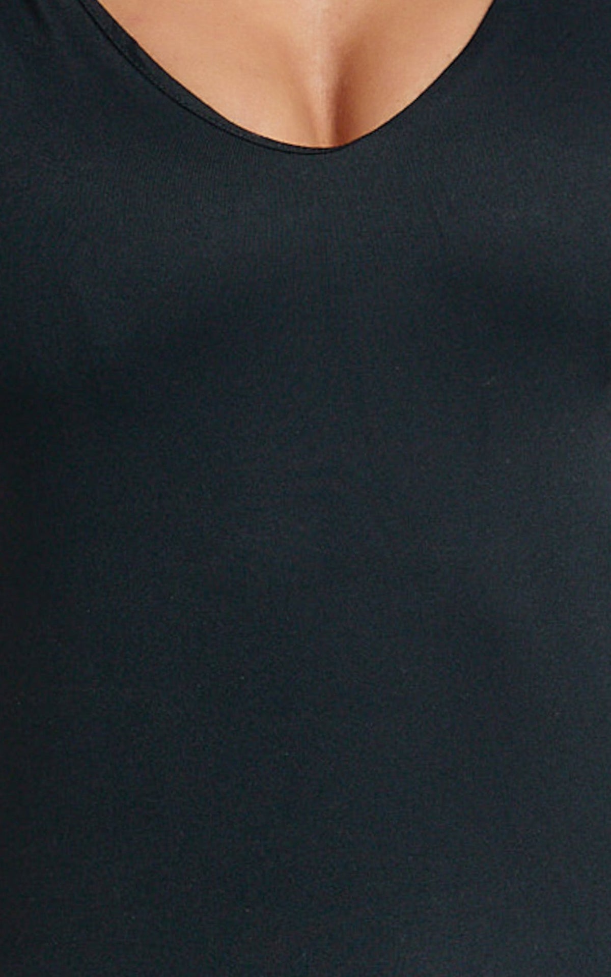 Cady Top - Scoop Neck Top in Black