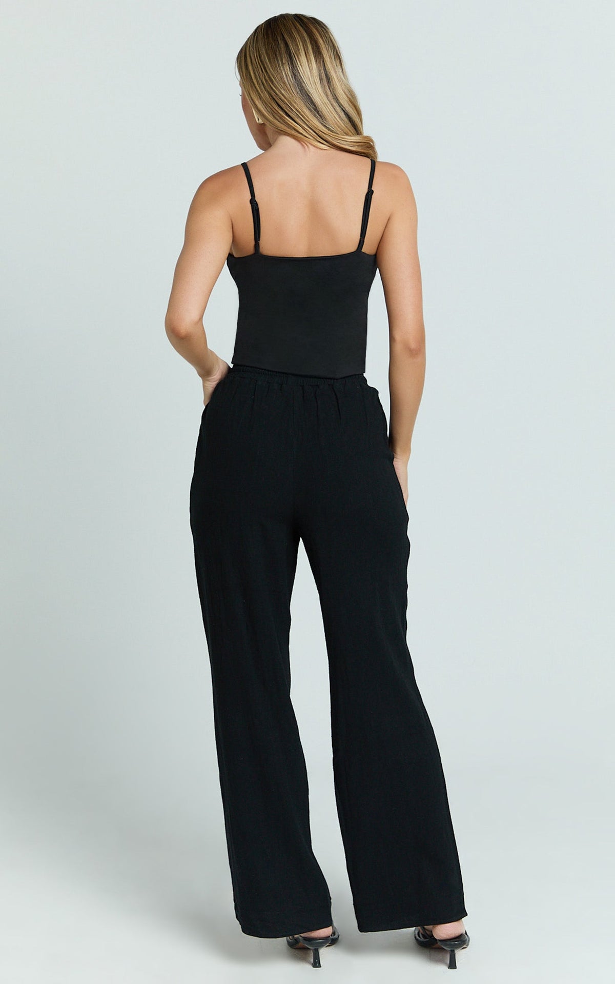 Cady Top - Scoop Neck Top in Black