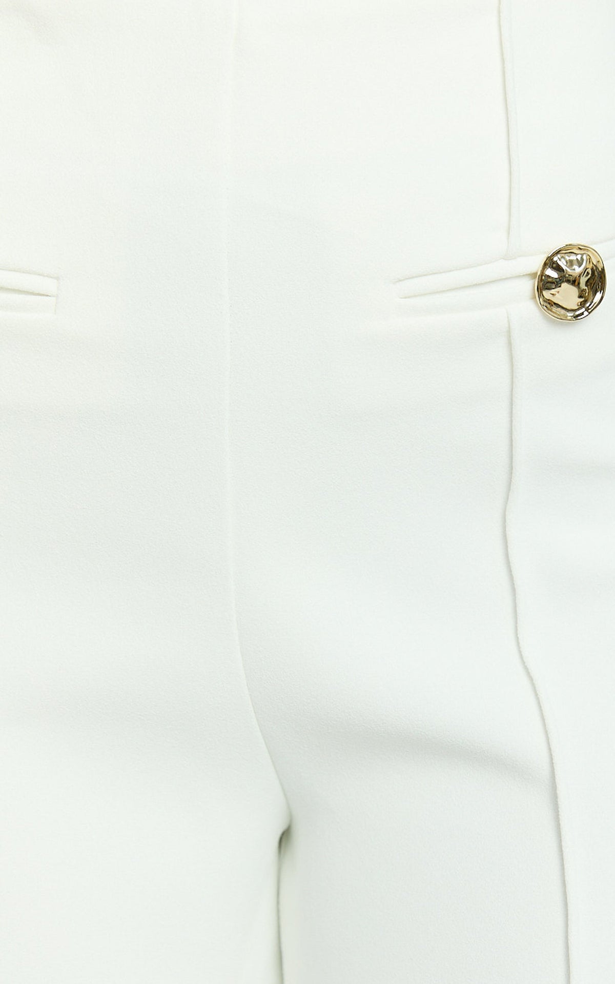 Clara Pants - High Waisted Wide Leg Pants in White