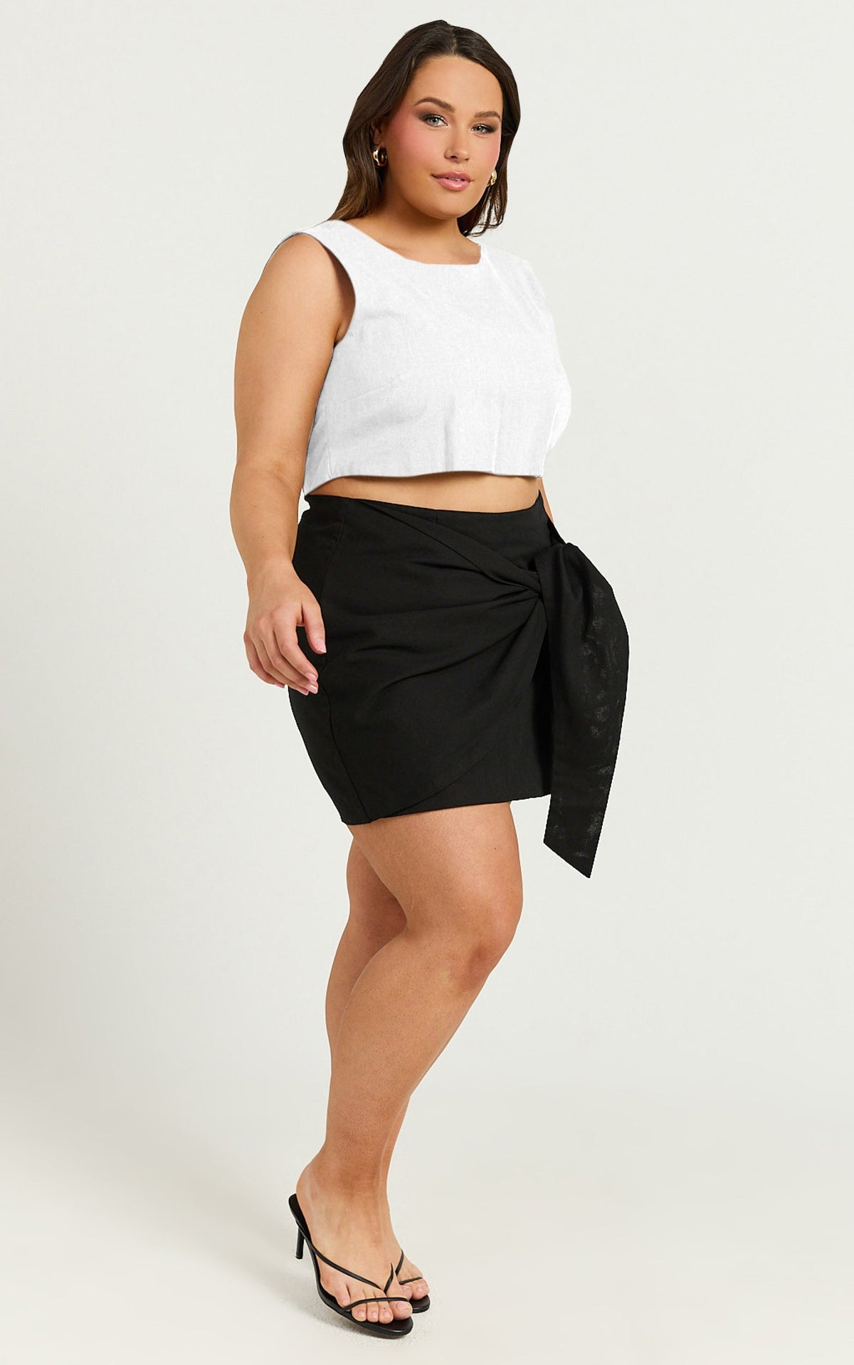 Loxley Top - Tie Up Top in White