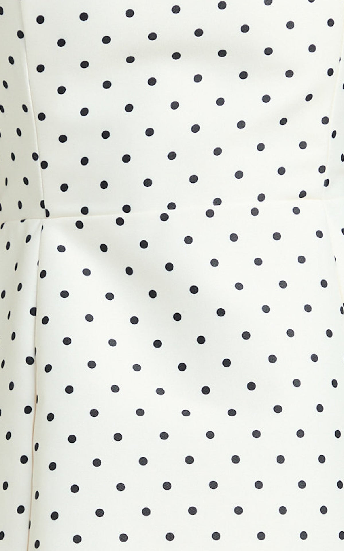 Dante Mini Dress - Halter Neck Tie Tulip Skirt Dress in White Polkadot