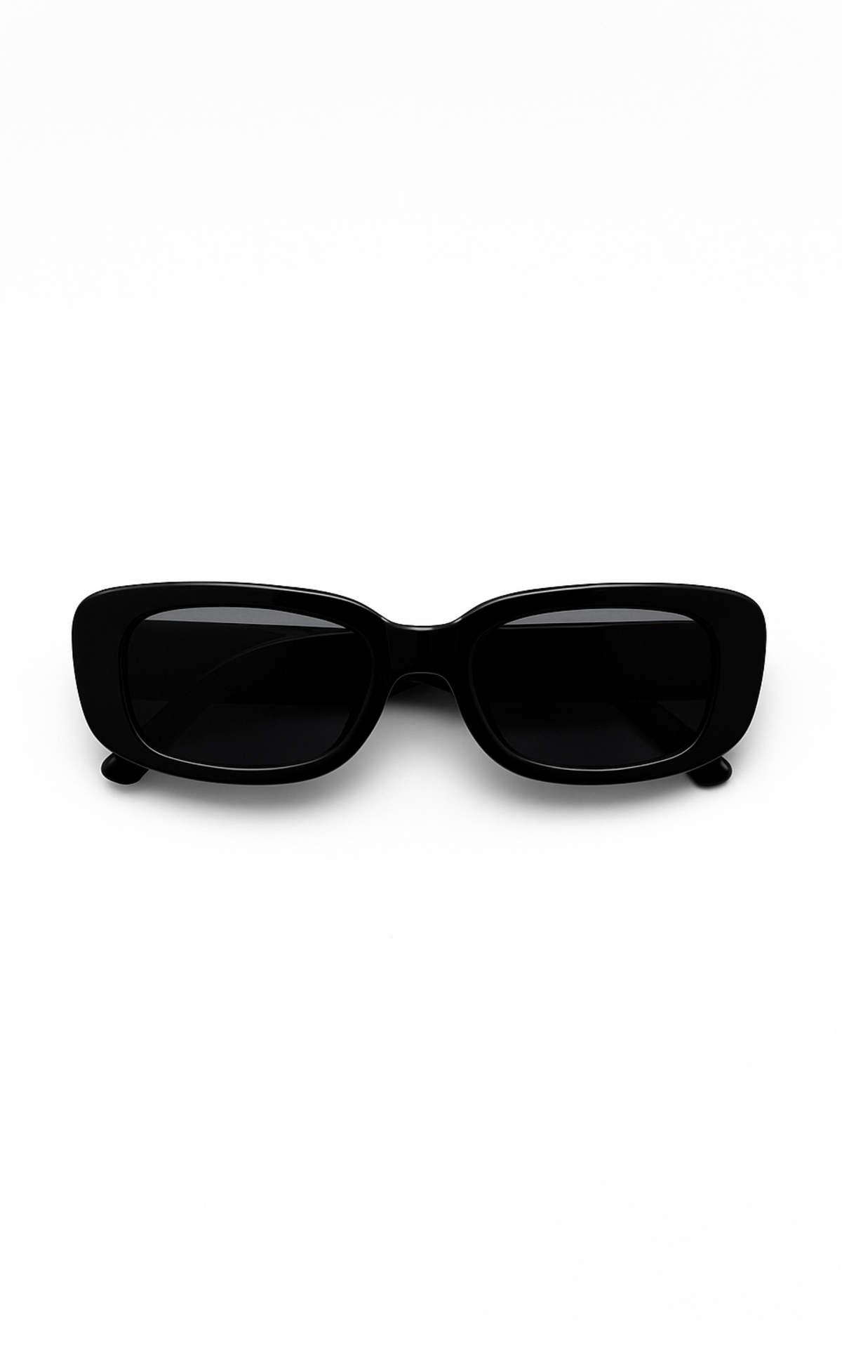 Elysia Rectangle Sunglasses in Black
