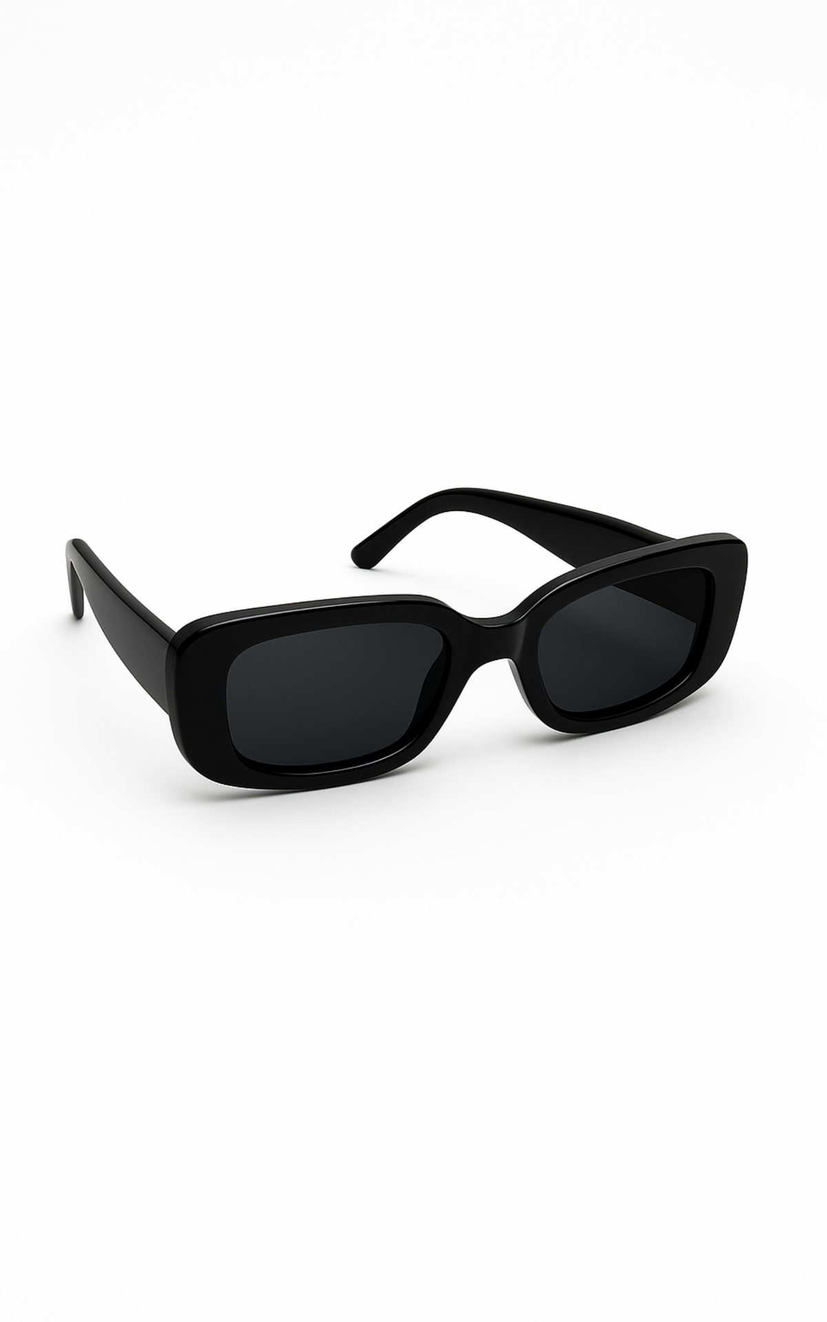 Elysia Rectangle Sunglasses in Black