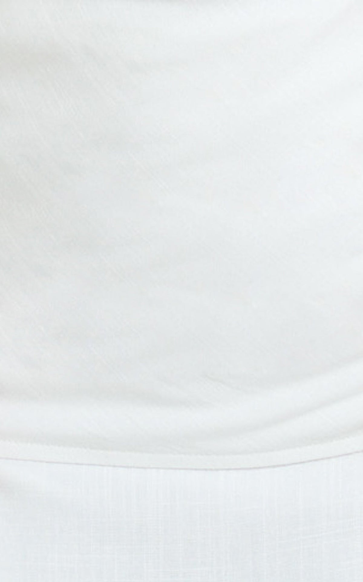 Robilyn Top - Linen Look Halter Top in White