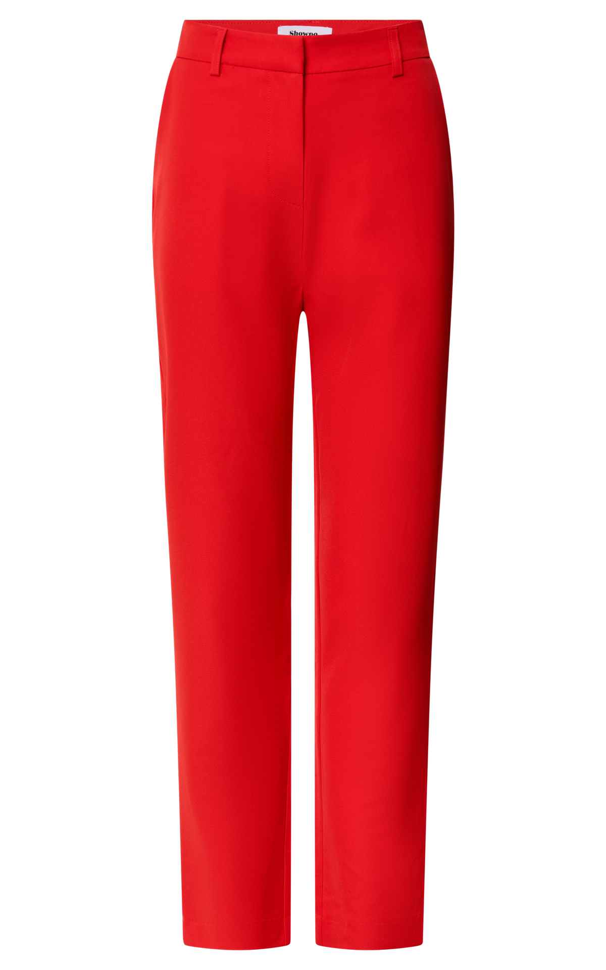 Hermie Pants - High Waisted Cropped Tailored Pants in Red