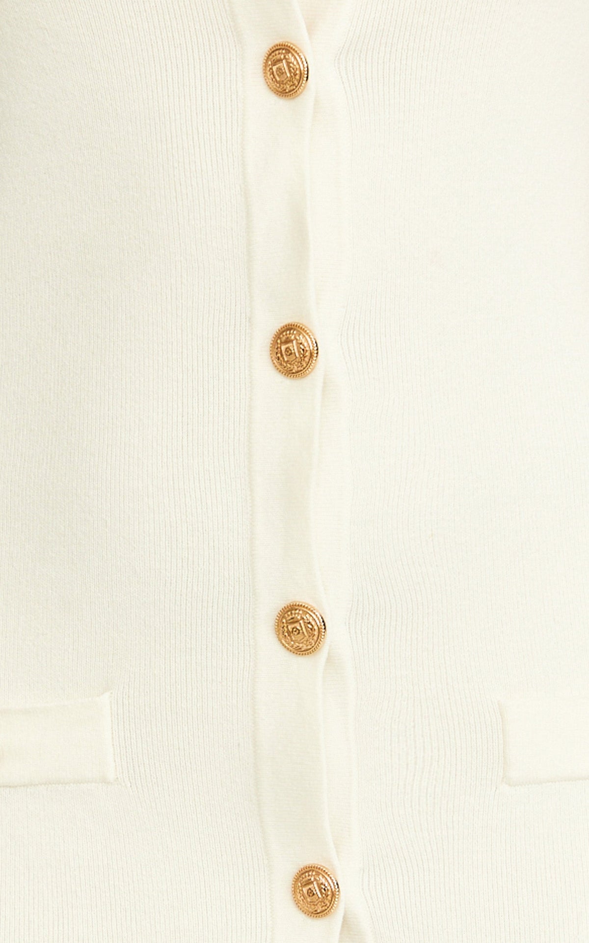 Gabby Midi Dress - Sweetheart Strapped Hardware Button Front Fitted Contrast Trim Knit Dress in Plain White