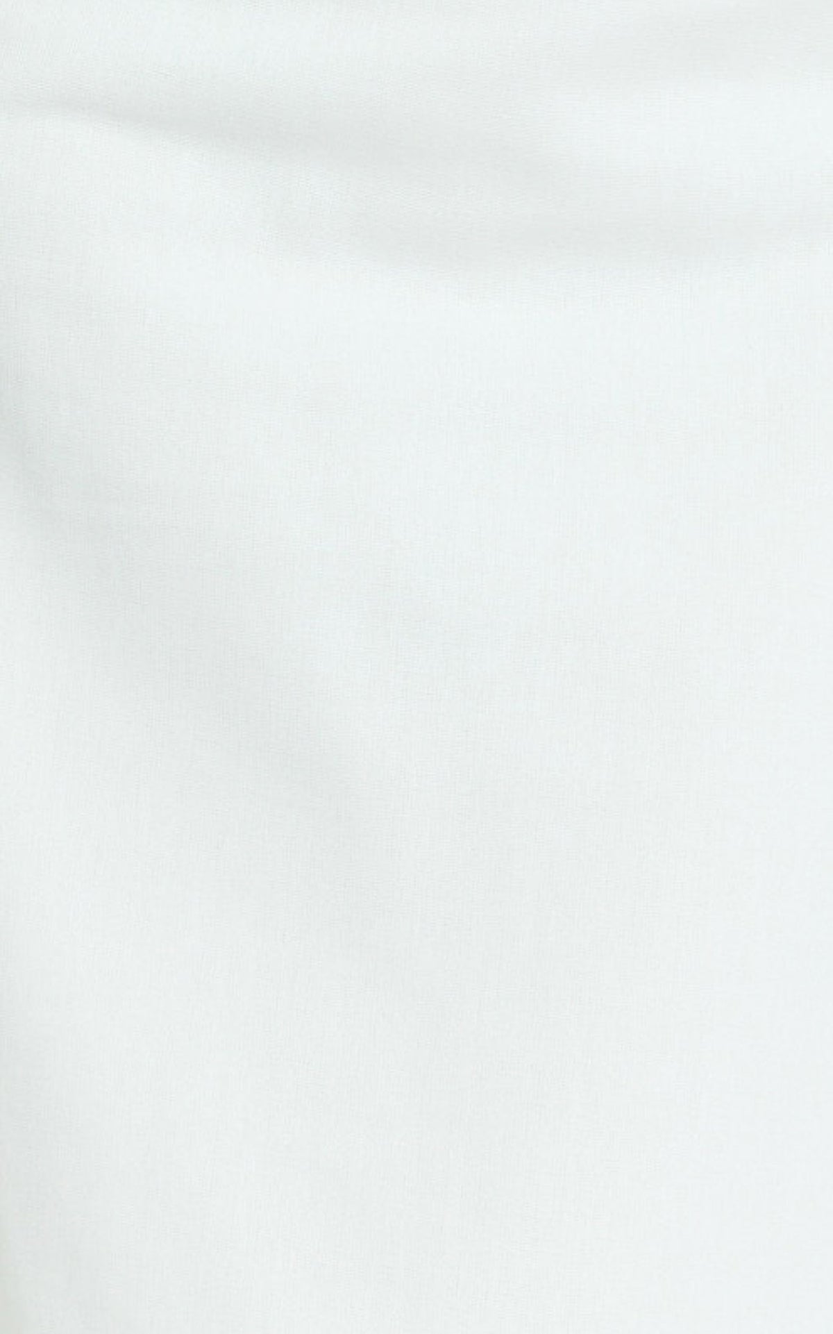 Genni Midi Dress - Strapless A Line Linen Blend Dress in White