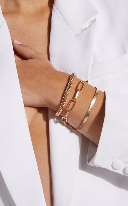 Hendrix Multipack Bracelet Set in Gold