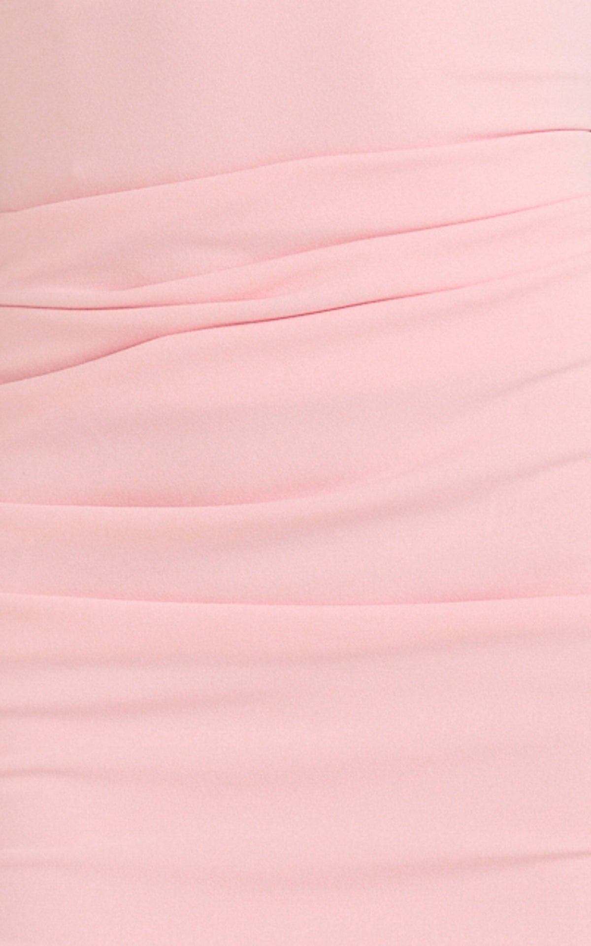 Lani Midi Dress - Scooped Neckline Draped Skirt Halter Dress in Pink