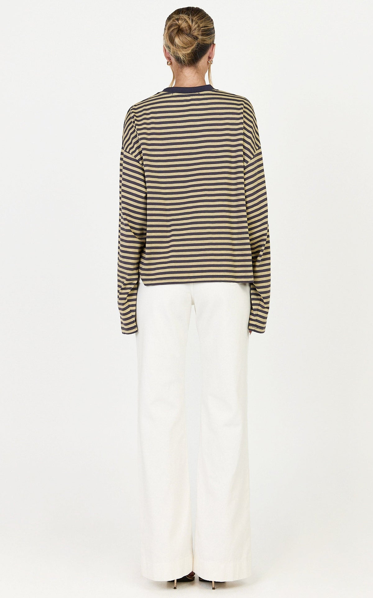 Lioness - Bloom Long Sleeve in Beige Stripe