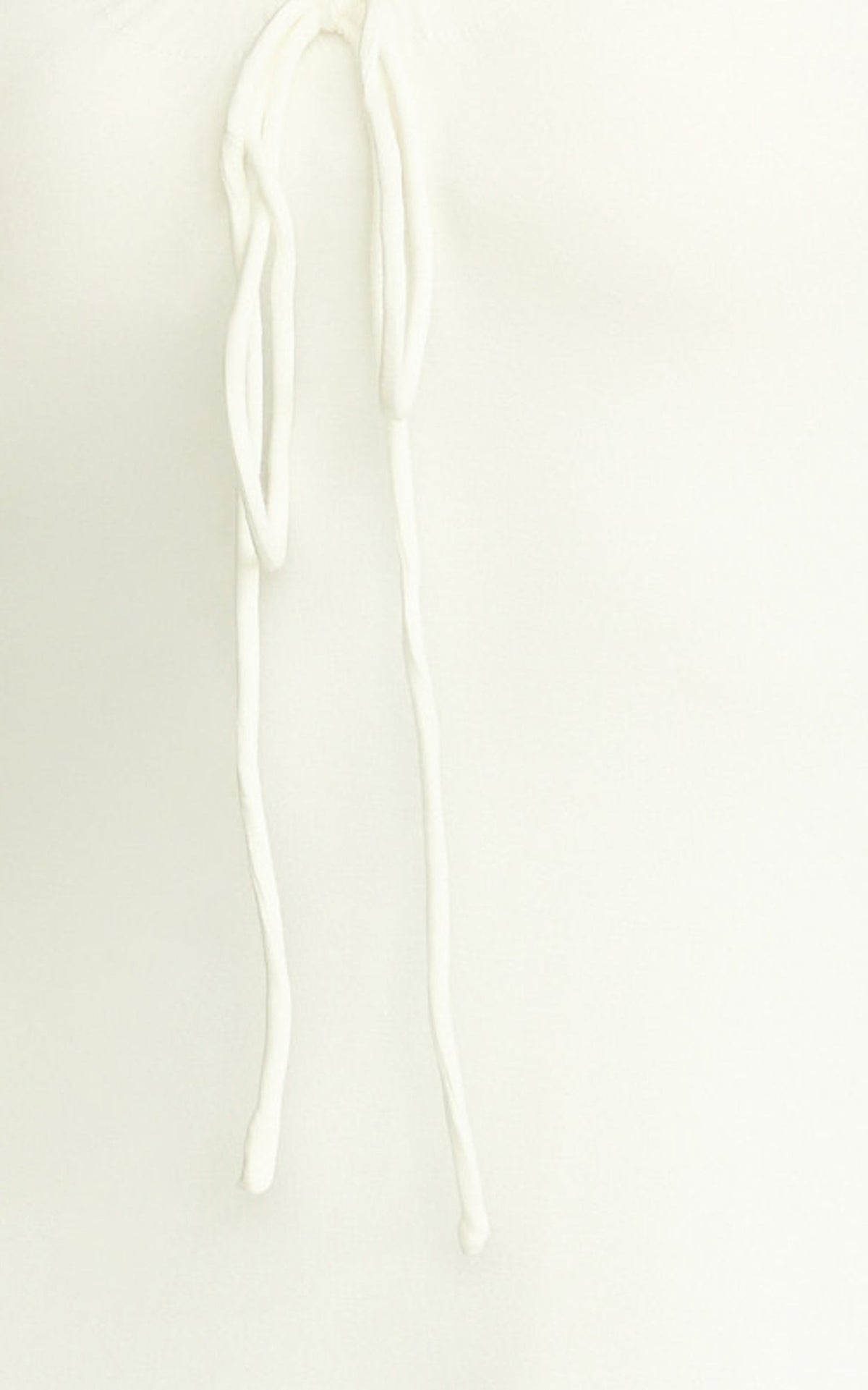 Odile Mini Dress - U Halter Neck Dress in Cream