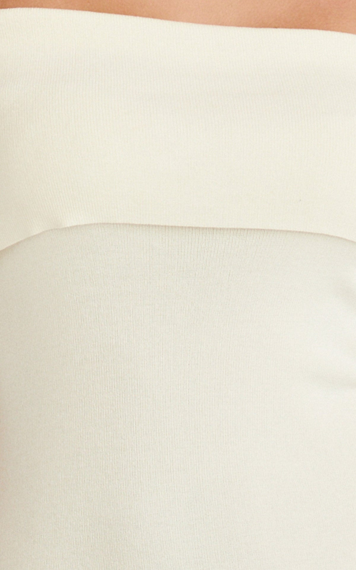 Paige Maxi Dress - Off The Shoulder Pleated Skirt Dress in White