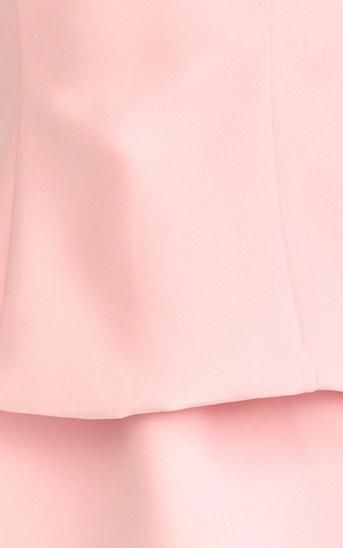 Pauline Two Piece Top and Skirt Set - Strapless A Line Top and Mini Skirt Set in Pink