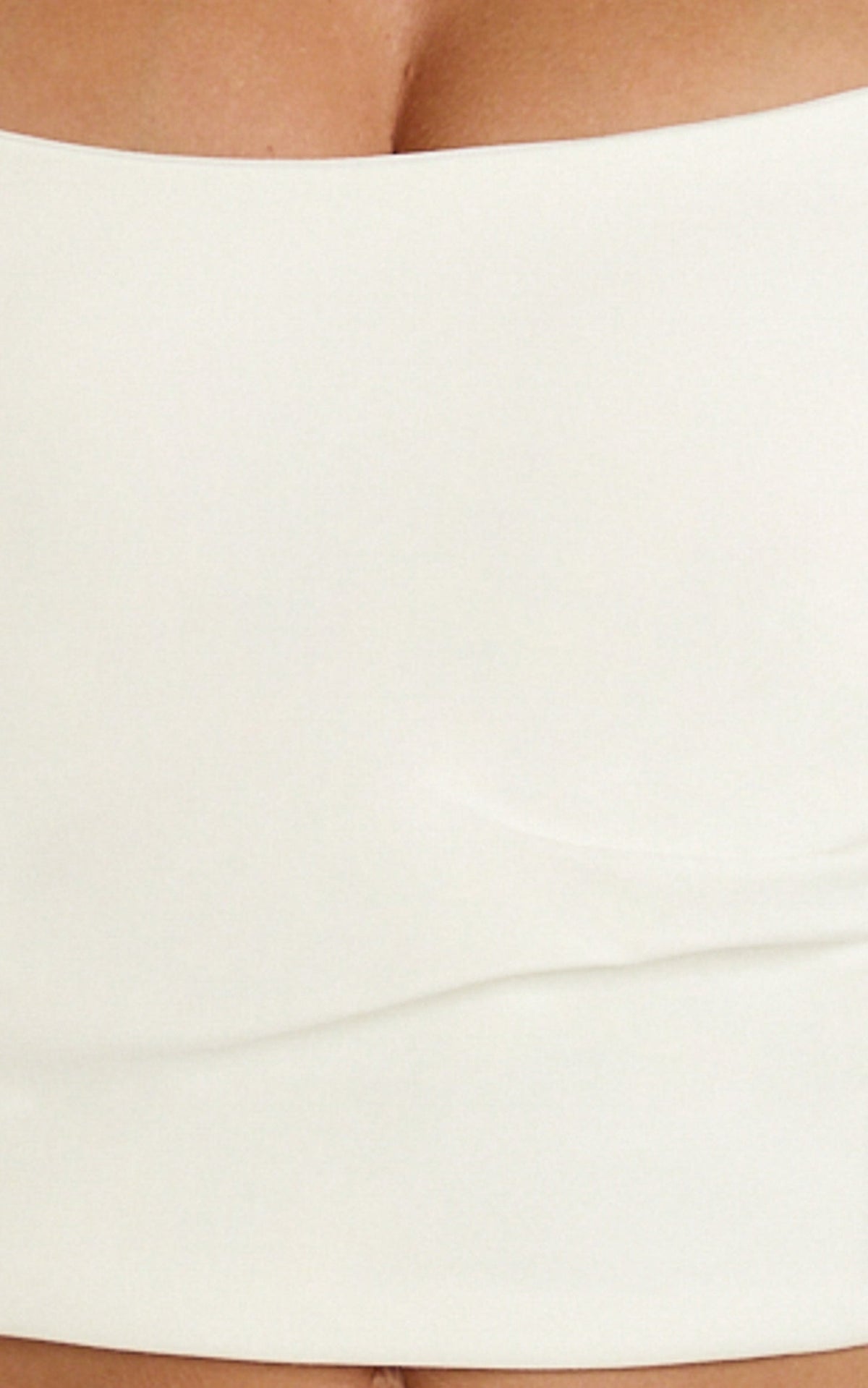 Pietra Top - Strapless Structured Top in White